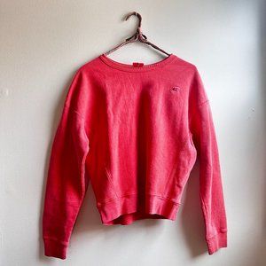 CHAMPION reverse weave faded pink crew neck sweatshirt